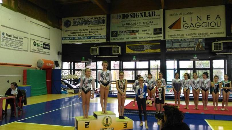 Polisportiva Ottavia Ginnastica artistica femminile specialità gara Frascati 11 marzo 2018