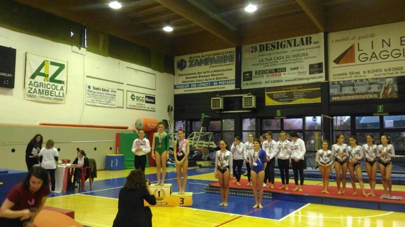 Polisportiva Ottavia Ginnastica artistica femminile specialità gara Frascati 11 marzo 2018