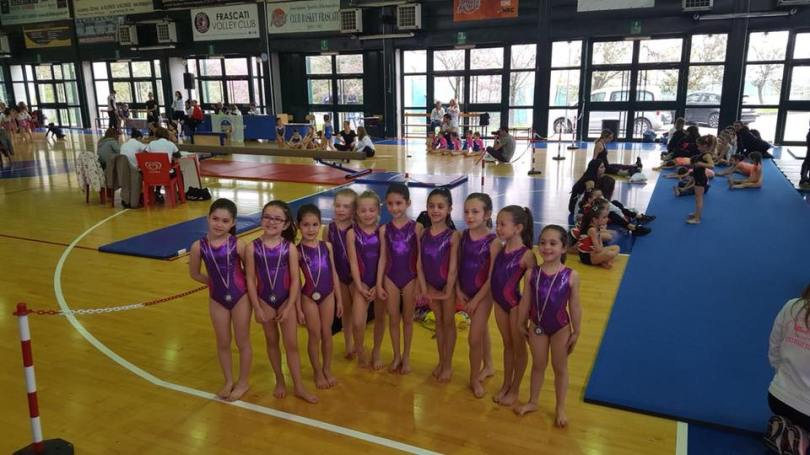 Polisportiva Ottavia Ginnastica artistica femminile gara Frascati 15 aprile 2018