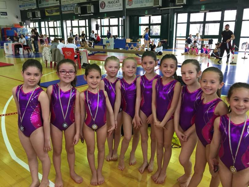 Polisportiva Ottavia Ginnastica artistica femminile gara Frascati 15 aprile 2018